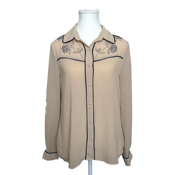 Forever 21 Button Down Long Sleeve Shirt - Picture 1 of 5